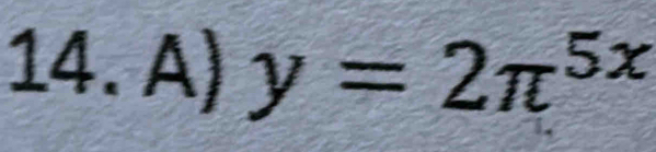 y=2π^(5x)