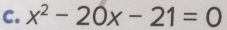 x^2-20x-21=0