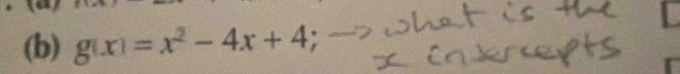 g(x)=x^2-4x+4