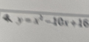 4 y=x^2-20x+16