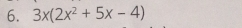 3x(2x^2+5x-4)