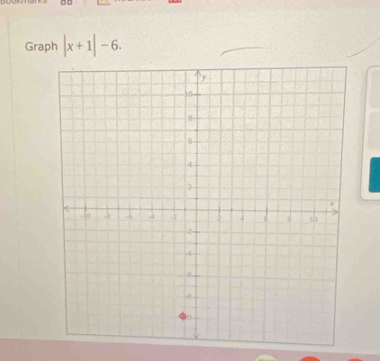 Graph |x+1|-6.