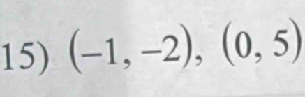 (-1,-2), (0,5)