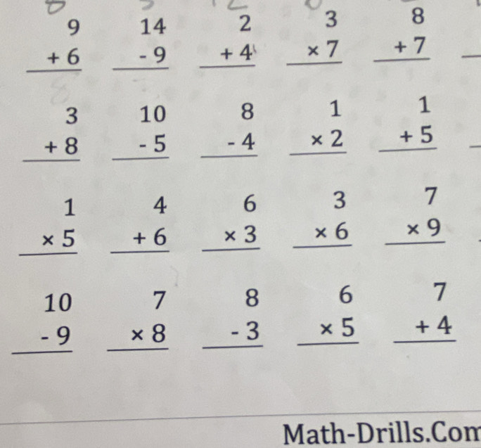 Math-Drills.Com