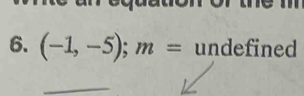 (-1,-5); m= undefined 
_