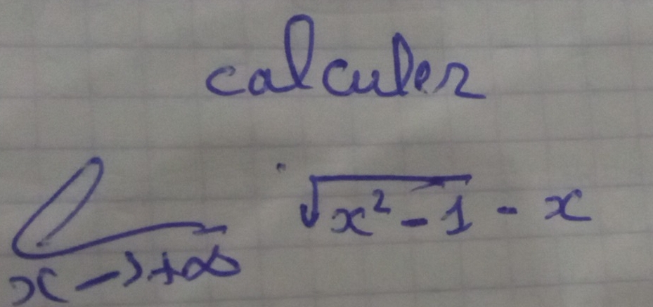 calculen
∈t _xto +∈fty sqrt(x^2-1)-x