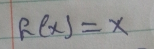 h(x)=x