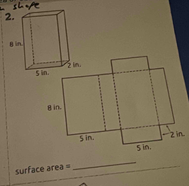 surface area =
_