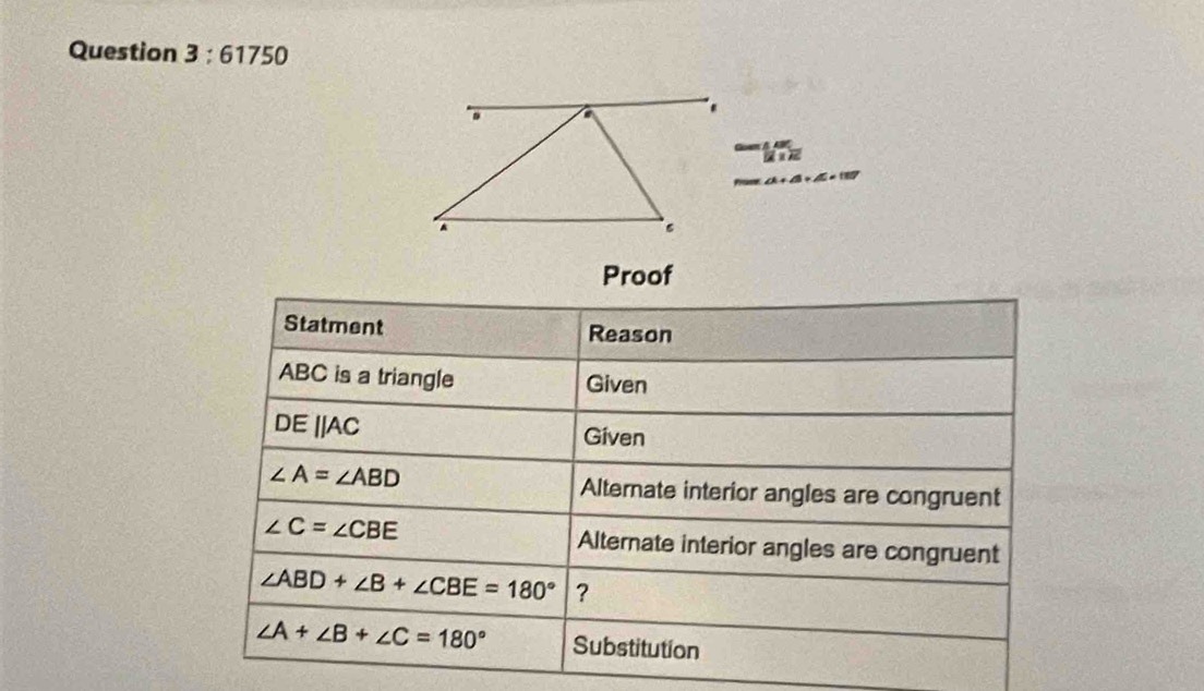 Question 3:617 50
.
hiz
A
s
Proof