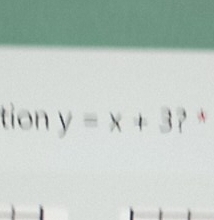 tion y=x+3? *