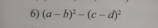 (a-b)^2-(c-d)^2