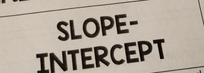 SLOPE- 
INTERCEPT