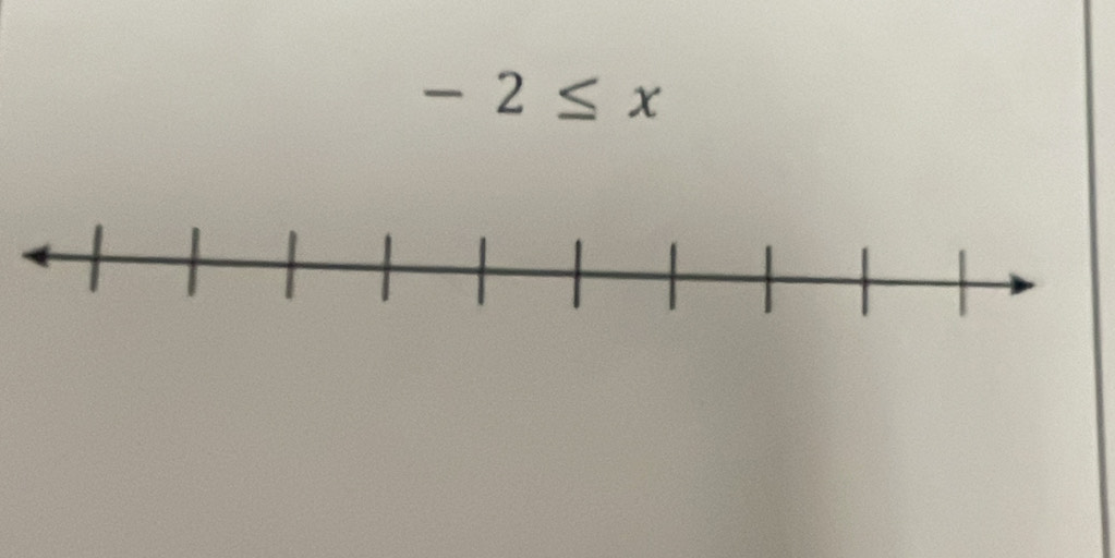 -2≤ x