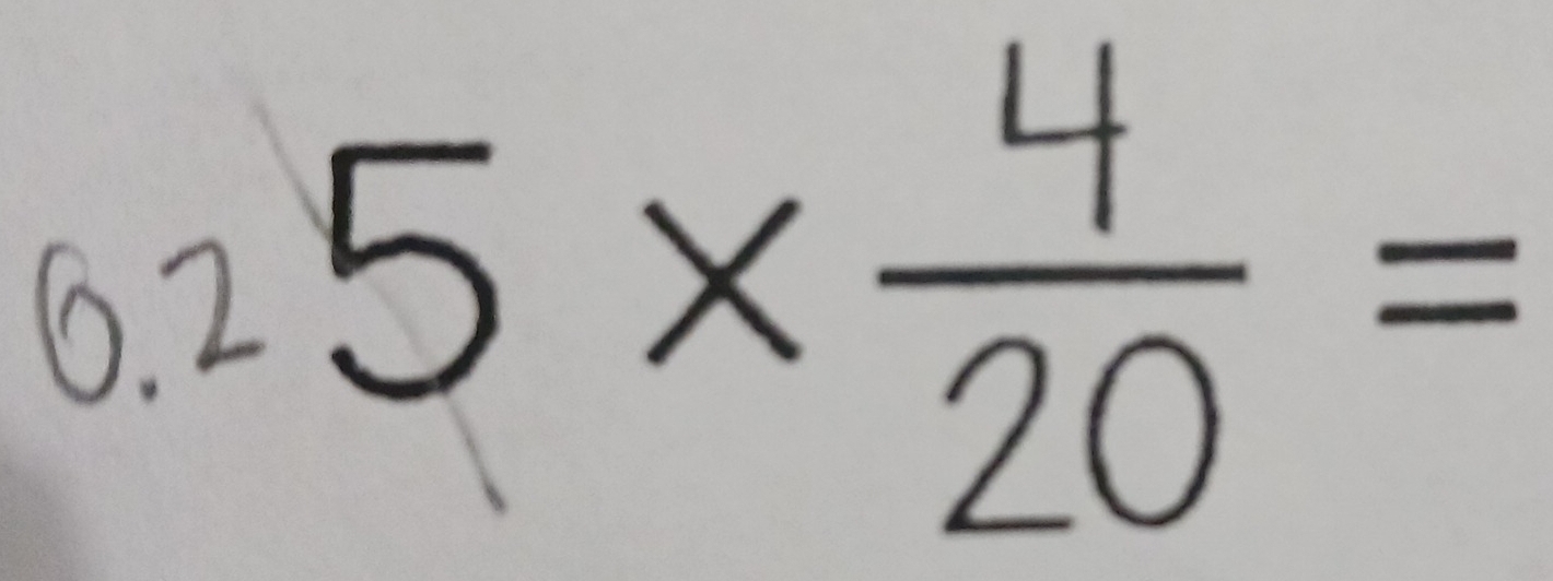 frac □ 
5×=
· 
..