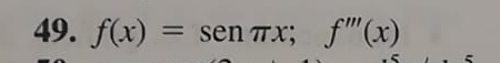 f(x)=sen x;f'prime prime (x)