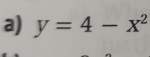 y=4-x^2