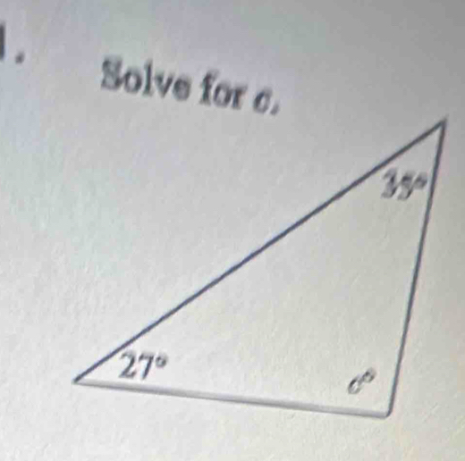 Solve for c.