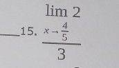 frac limlimits _x- 4/5 23