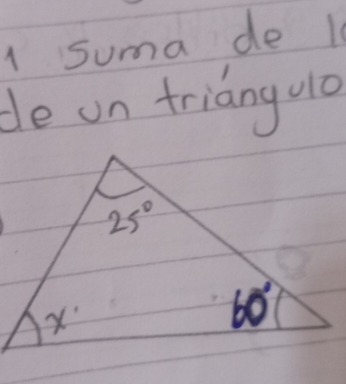 Suma de 1
de on triangwo