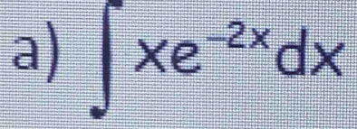 ∈t xe^(-2x)dx