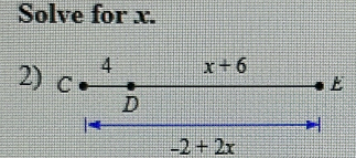 Solve for x.
2
-2+2x