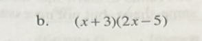 (x+3)(2x-5)