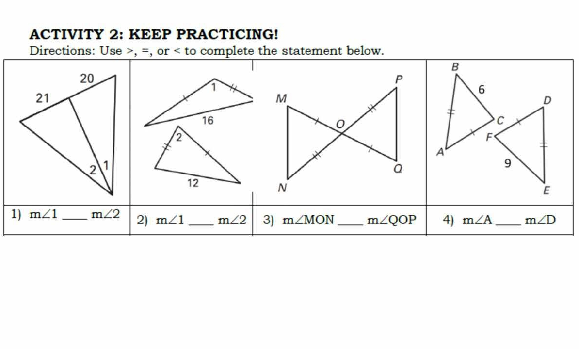 ACTIVITY 2: KEEP PRACTICING!