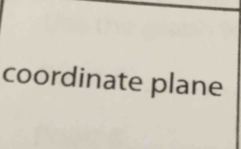 coordinate plane