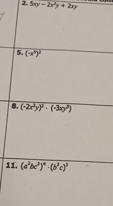 5xy-2x^2y+2xy
1