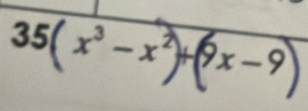 35( x² −x²)+6x−9)