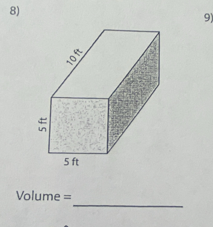 Volume =