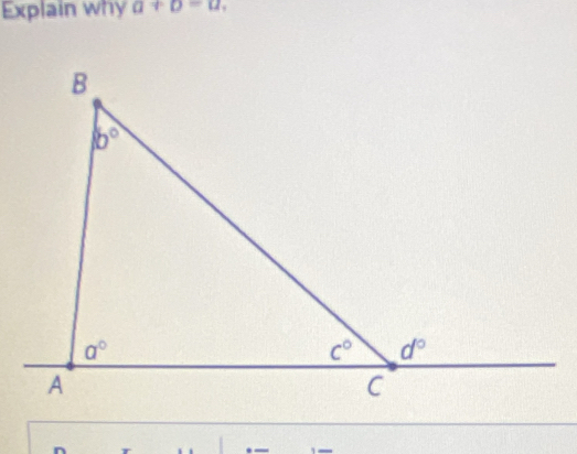 Explain why a+b=a,