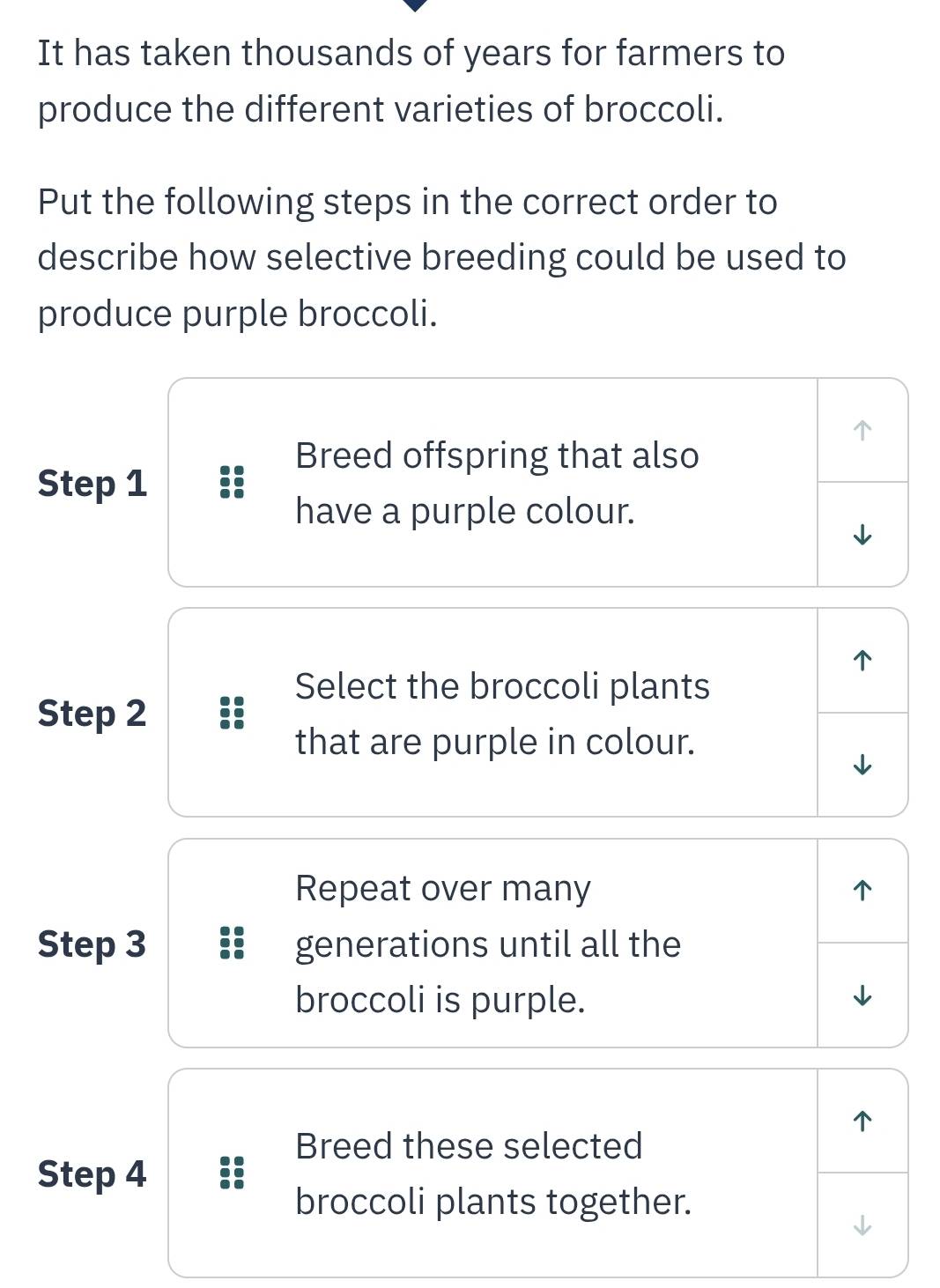 Solved: It has taken thousands of years for farmers to produce the ...