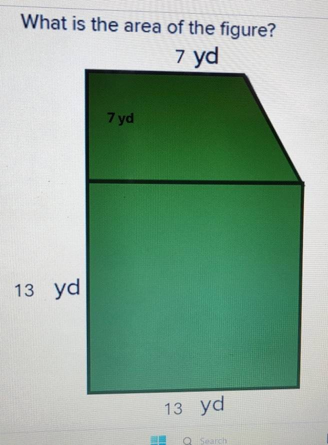 What is the area of the figure? 
Search