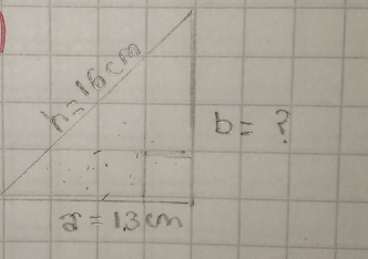 h=16cm b=
2=13cm