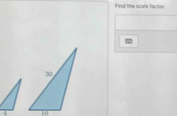 Find the scale factor.