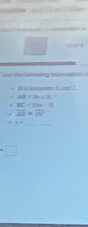 lve thi r sutowing tommaton i

AB=3a=n
BC=13m-2
overline AB=overline BC
_ 
□