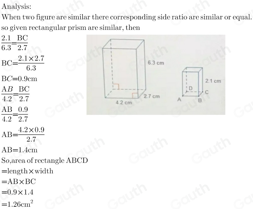 Solved: 21:24 The rectangular prisms shown are similar. What is the ...