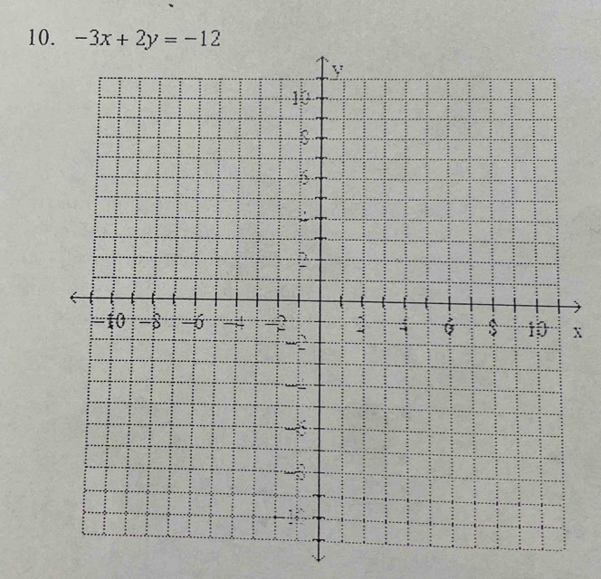 -3x+2y=-12
X