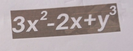 3x^2-2x+y^3