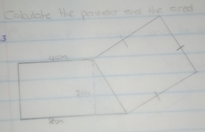 Calculare the perimeter and the ared
3
yo