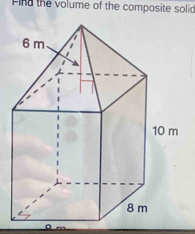 Find the volume of the composite solid