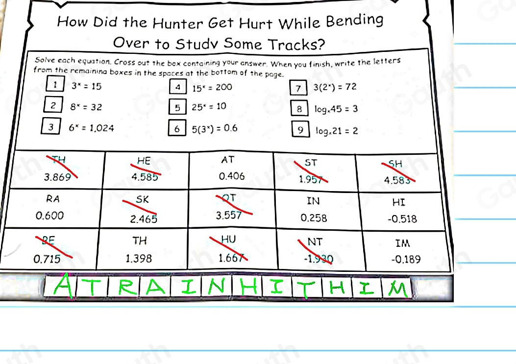 Solved: How Did the Hunter Get Hurt While Bending Over to Studv Some ...