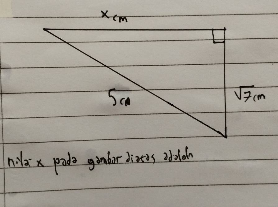 nilai x pade gumbor diotos adoloh