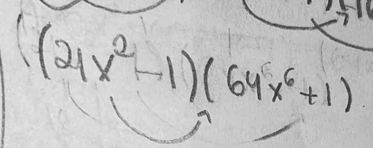 7
(21x^2-1)(64x^6+1)