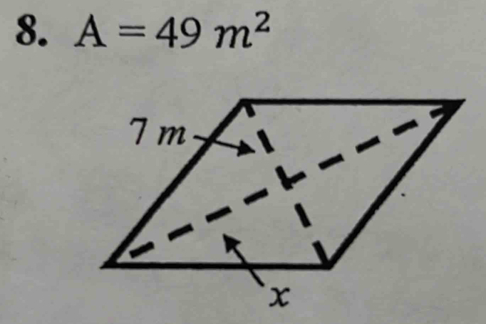 A=49m^2