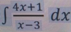 ∈t  (4x+1)/x-3 dx