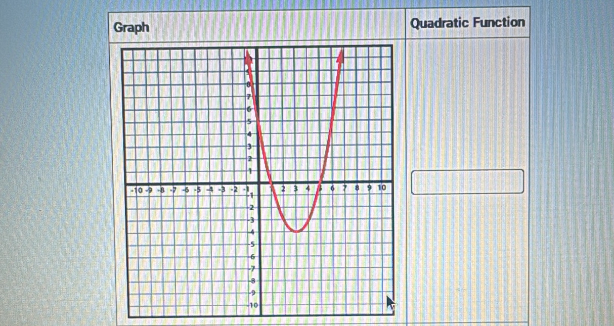 Graph Quadratic Function