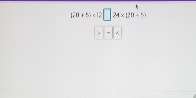 (20+5)* 12□ 24* (20+5)
boxed >=boxed 