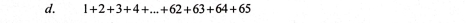 1+2+3+4+...+62+63+64+65